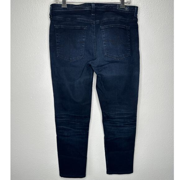 AG Adriano Dark Wash Whiskered The Prima Ankle Cigarette Ankle Jean 30R - Picture 5 of 13